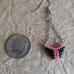 3D Triangle Earrings